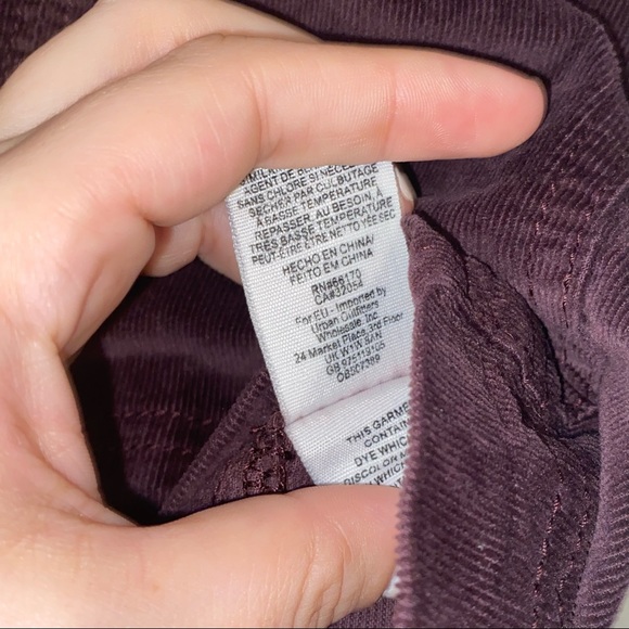 Free People Modern Femme Wine Red Corduroy Mini Skirt - Picture 5 of 10